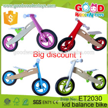 OEM et ODM Certified Factory Handmade Colorful Kids Balance en bois Bicyclette